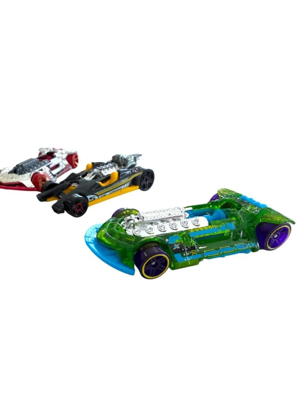 Hot Wheels Triple Threat – Honda Racer & Fast Felion x2